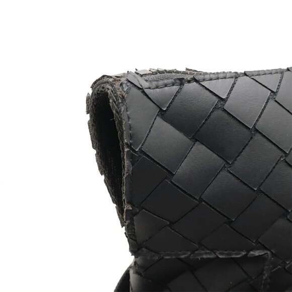 BOTTEGA VENETA Black Intrecciato Backpack